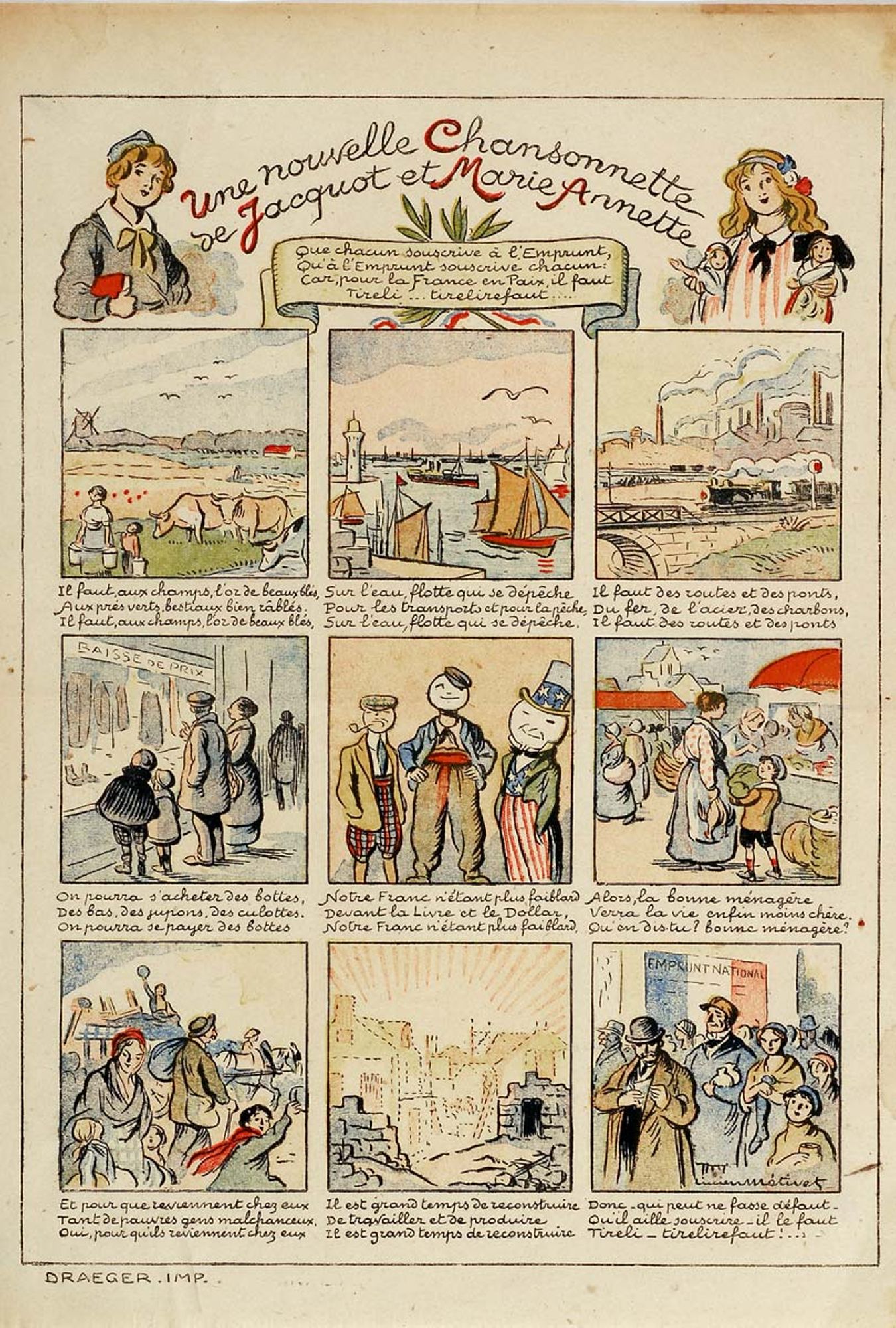 Une nouvelle chansonnette de Jacquot et Marie Annette, de Lucien Métivet