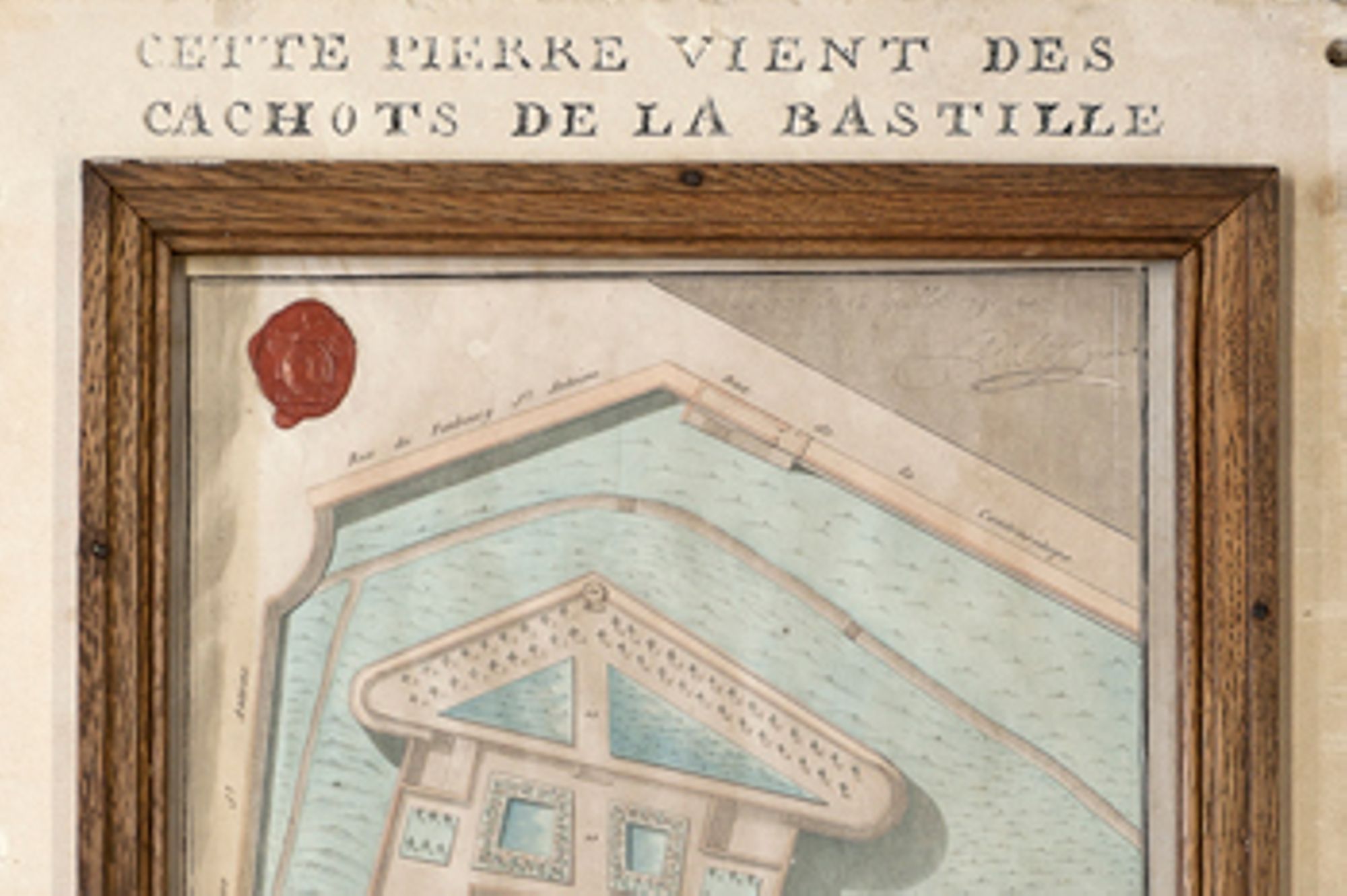 Pierre provenant du démantèlement de la Bastille en 1789