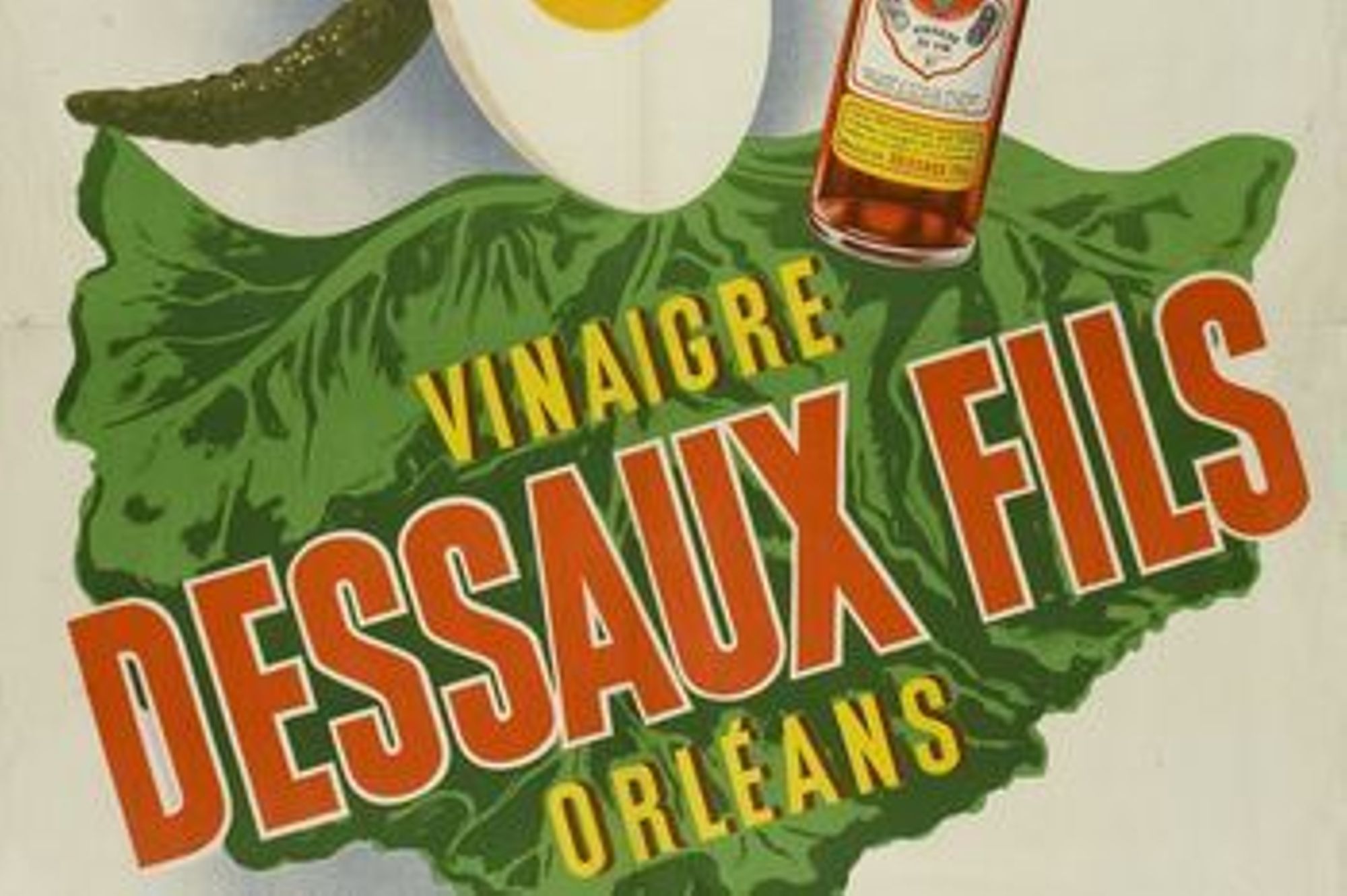 Affiche de la vinaigrerie Dessaux fils (Arch. dép. du Loiret, 12 FI 1911)