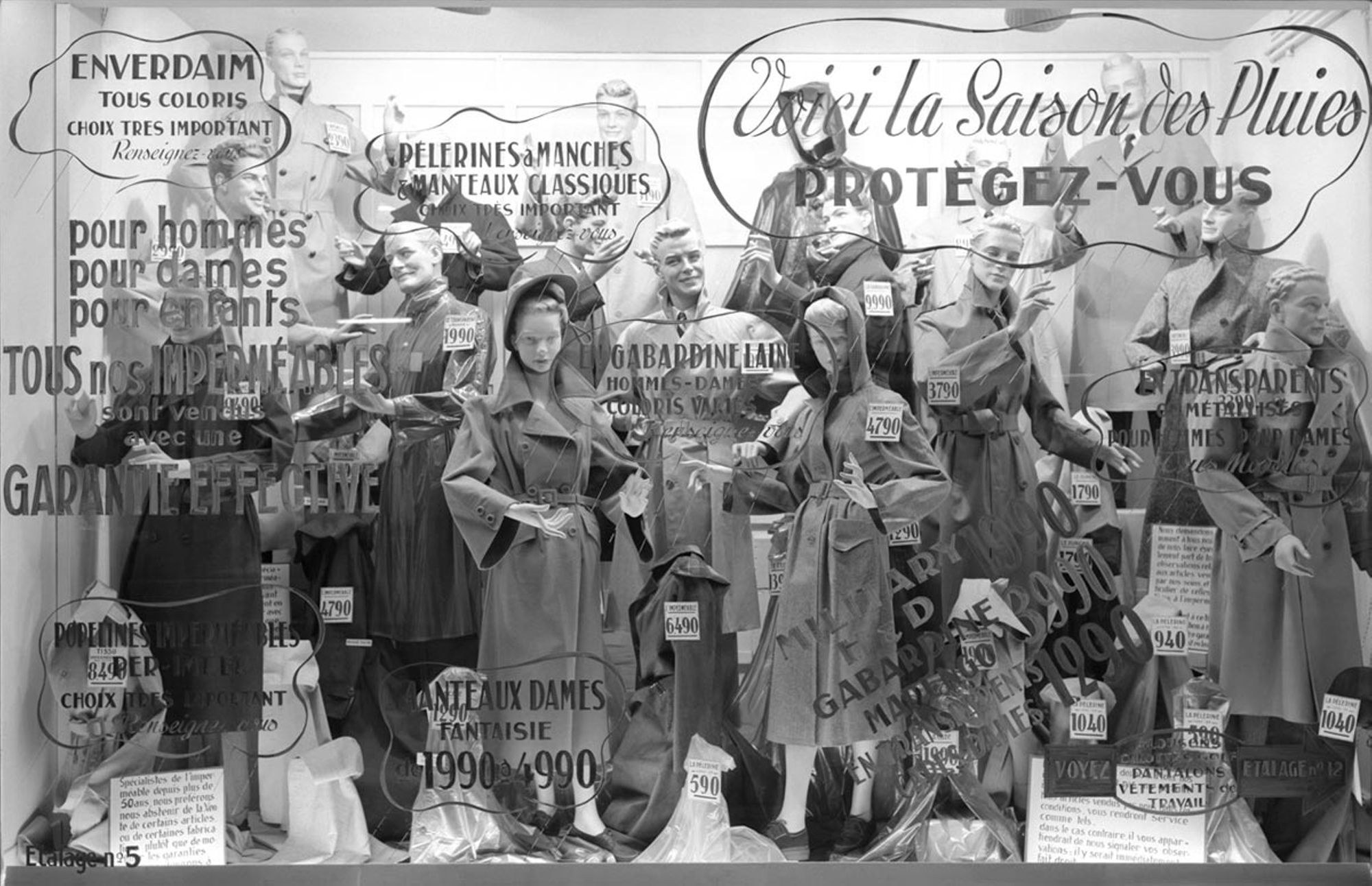 Magasin d'habillement Lang, Orléans, 1950