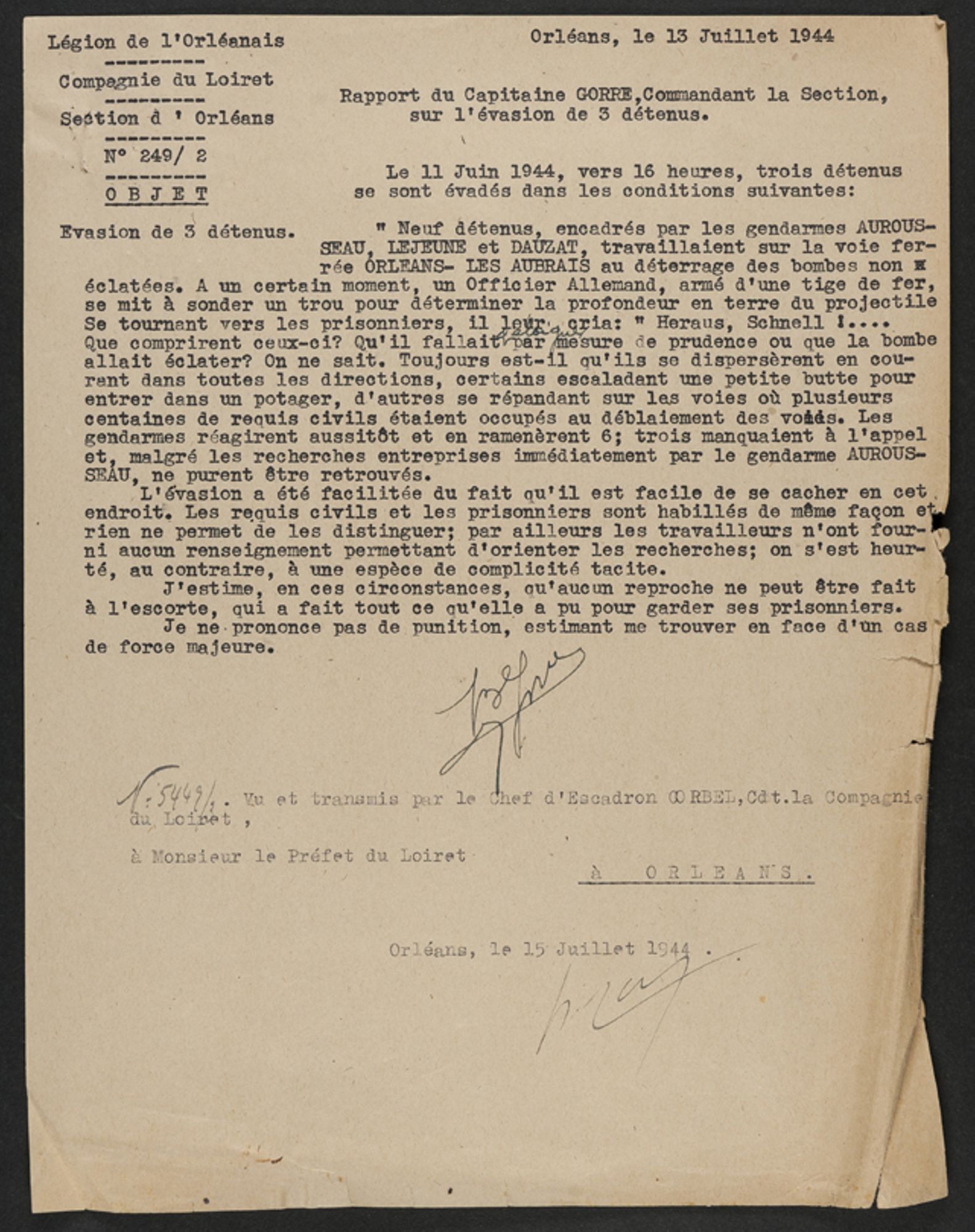 Évasion de prisonniers