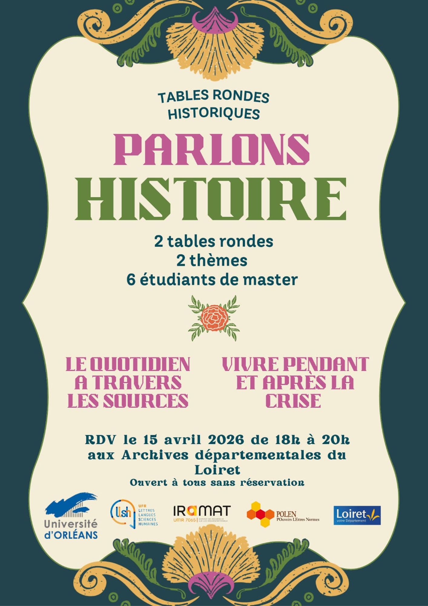 Tables-rondes "Parlons Histoire"
