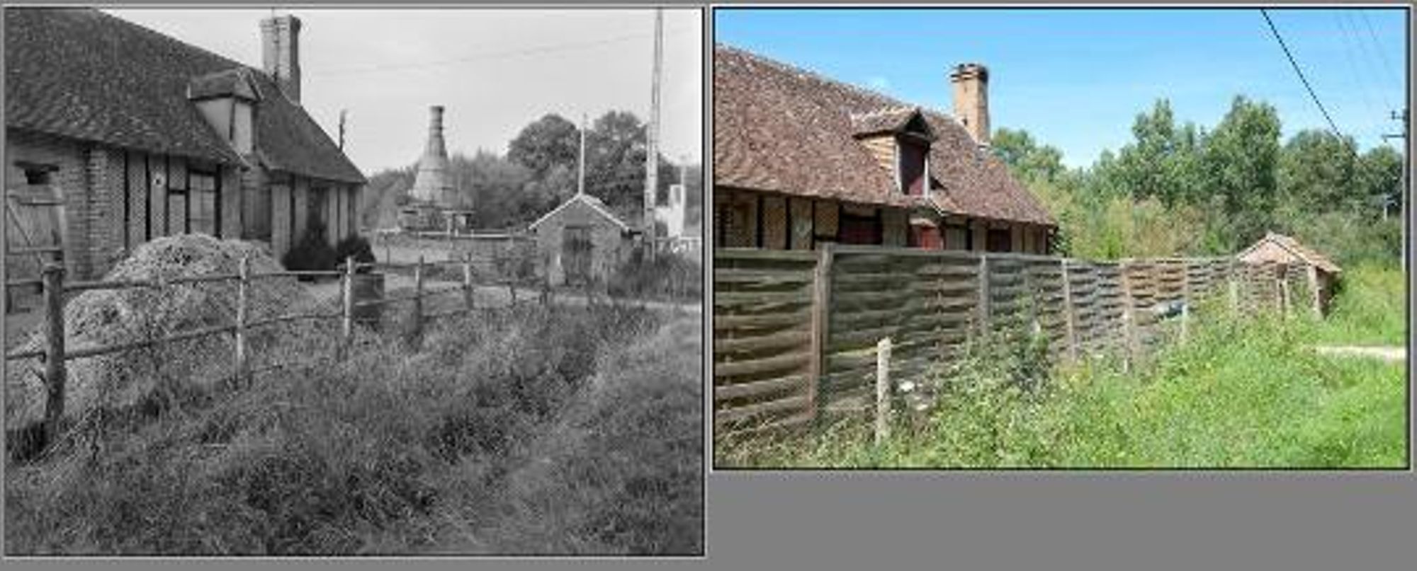 Marcilly-en-Villette, tuilerie de Pont-Long. (oct. 1978 / août 2011)