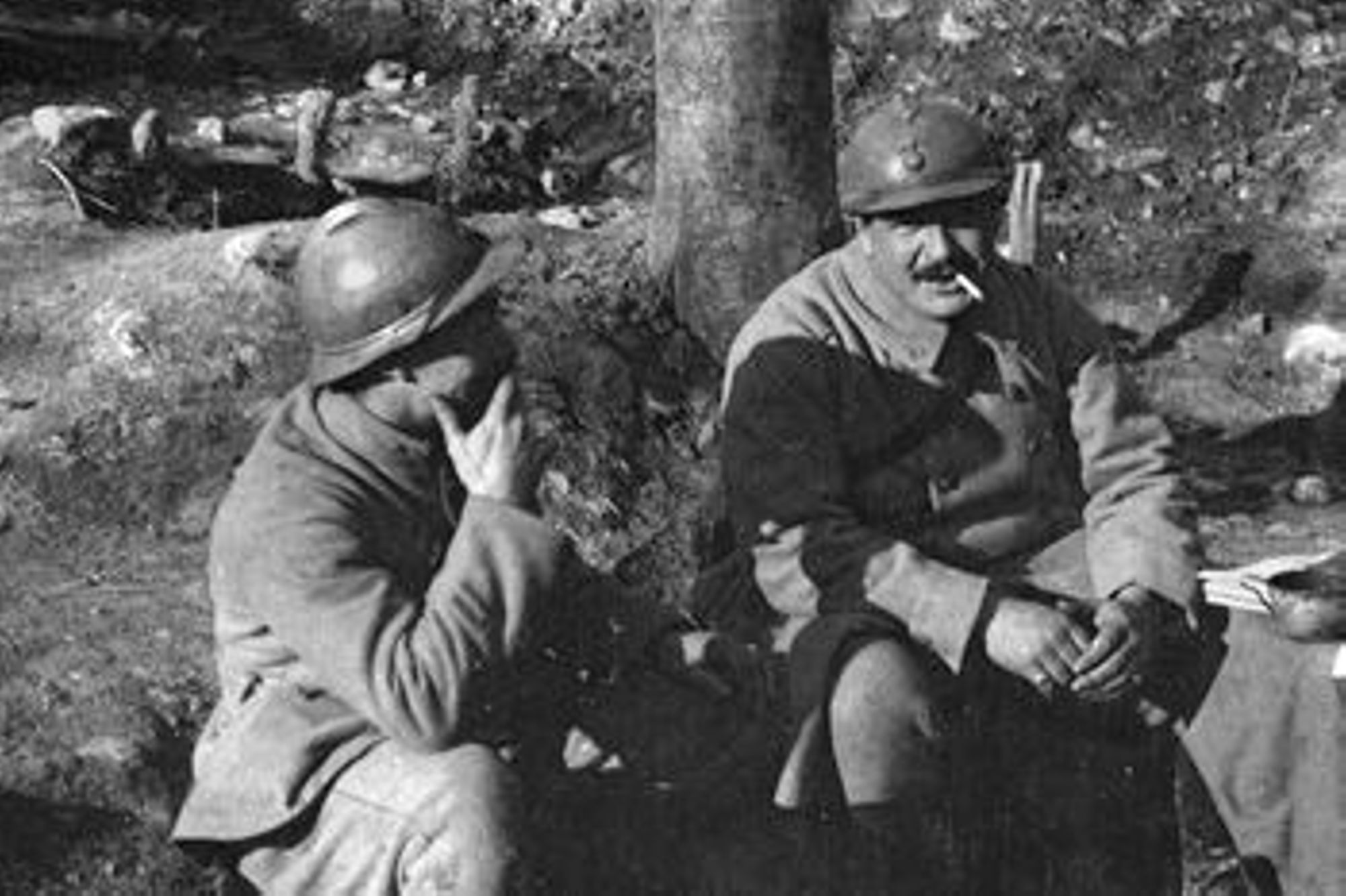   Deux soldats dans la forêt d'Argonne