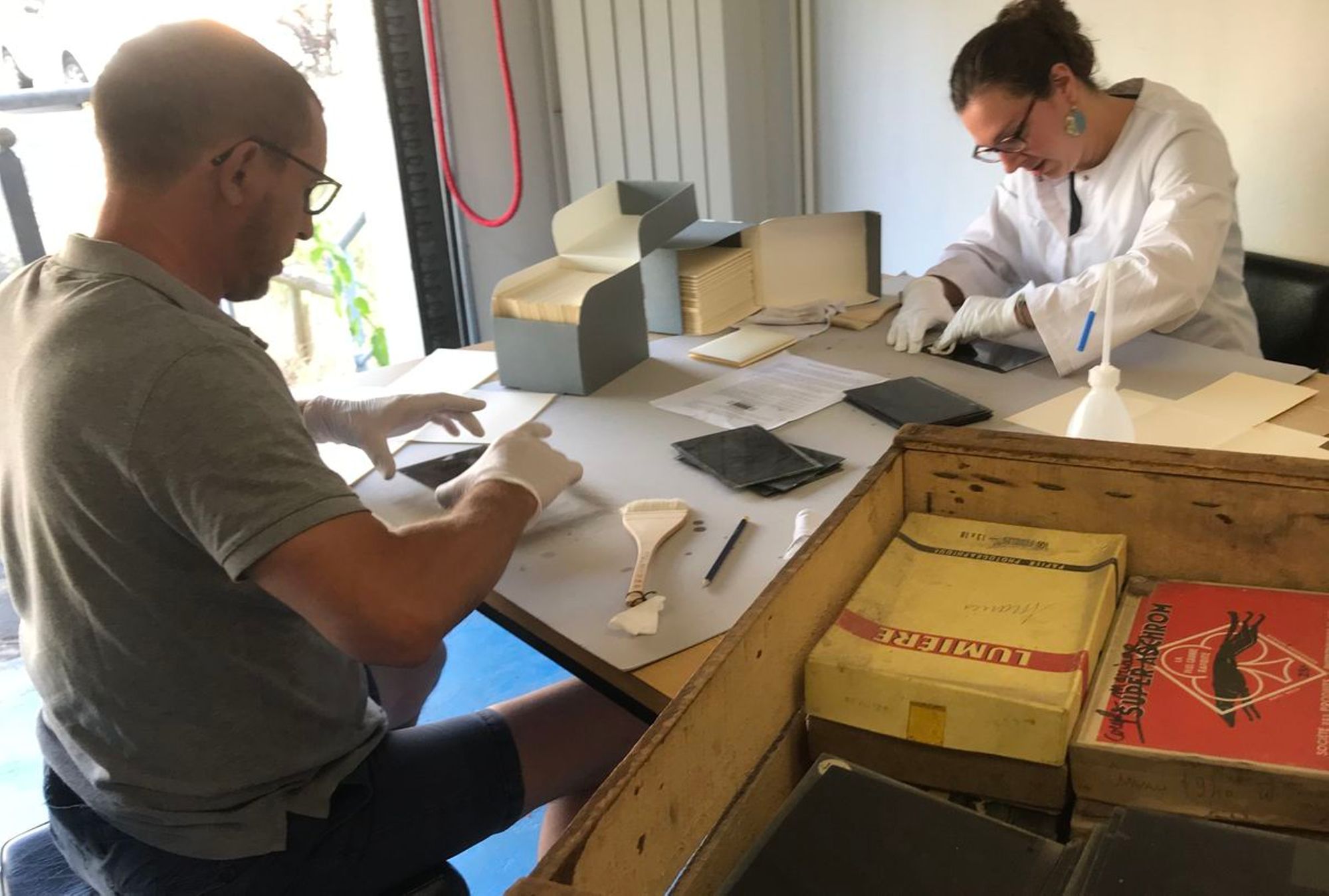 Nettoyage de plaques de verre